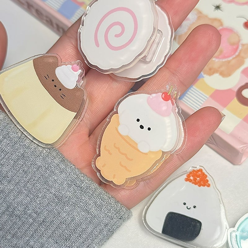 Japanese Style 5 Pcs PP Clips Multifunctional Office Paper Clips Sticky Note - Image 5