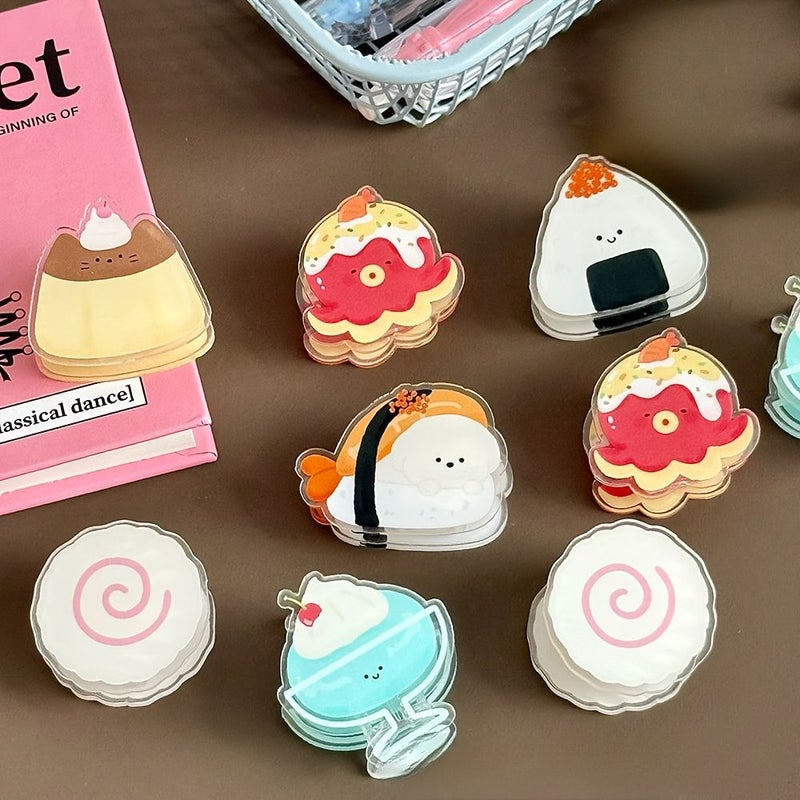 Japanese Style 5 Pcs PP Clips Multifunctional Office Paper Clips Sticky Note - Image 1