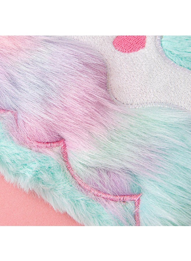ZCM-HAPPY - 2 Pieces Cute Plush Notebook Girls Dream Gift Notepad Journal Notebook Diary Writing Pads Notebooks Pack Writing Pads and Diaries Notepads Diary Writing Pad Notepad Journal Journal Notebook Pack Cute Notepad for Kids - Image 1