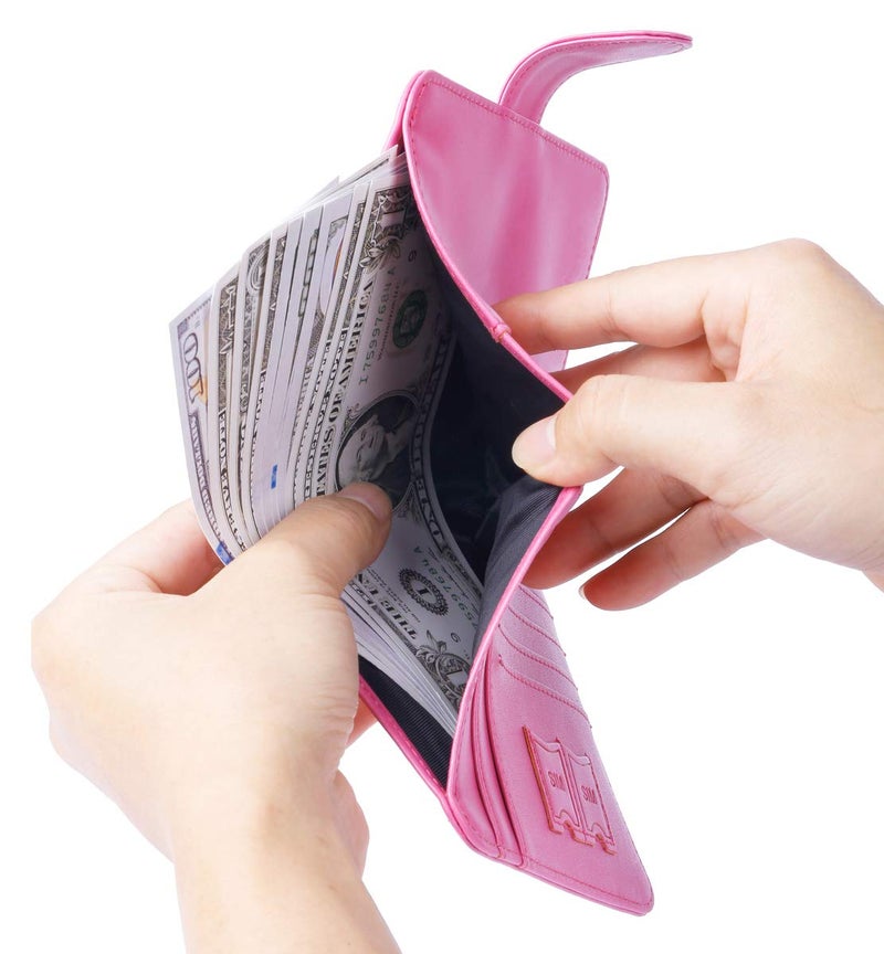 PASCACOO Passport Holder Cover Wallet RFID Blocking Leather Card Case Travel Accessories for Women Men (#Pink) - Image 5