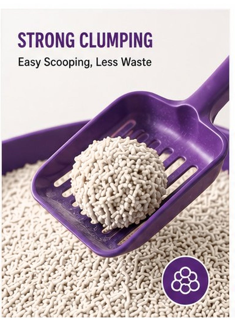 PUPRAZY Tofu Cat Litter – Natural Plant-Based Clumping Litter, Flushable, 99% Dust-Free, Odour Control , [Net size 7L / 2.5kg] - Image 4