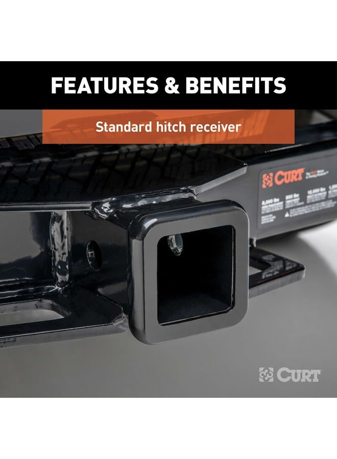 Curt 31091 2-Inch Front Receiver Hitch, Select Chevrolet Silverado, GMC Sierra 2500, 3500 HD - Image 4