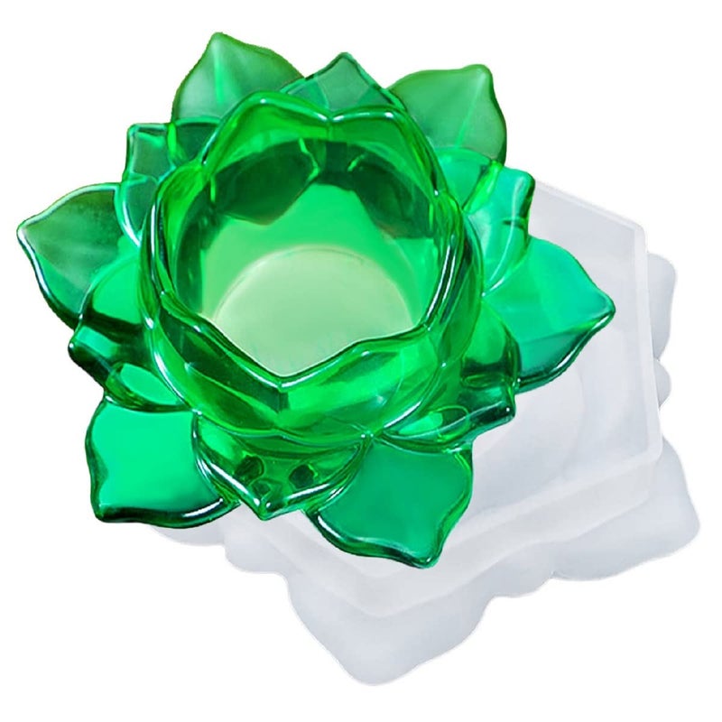 Silicone Mould Candle Holder Lotus OP  - Image 3