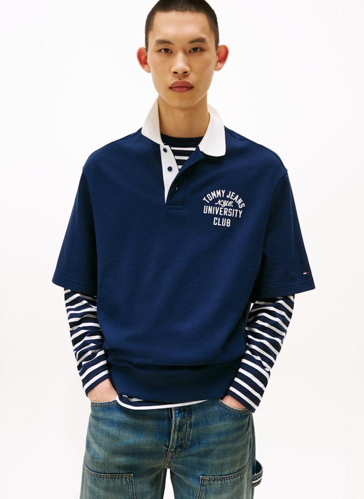 TOMMY JEANS Cotton Short Sleeve Polo - Image 1