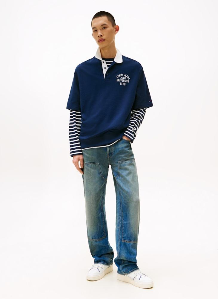 TOMMY JEANS Cotton Short Sleeve Polo - Image 3