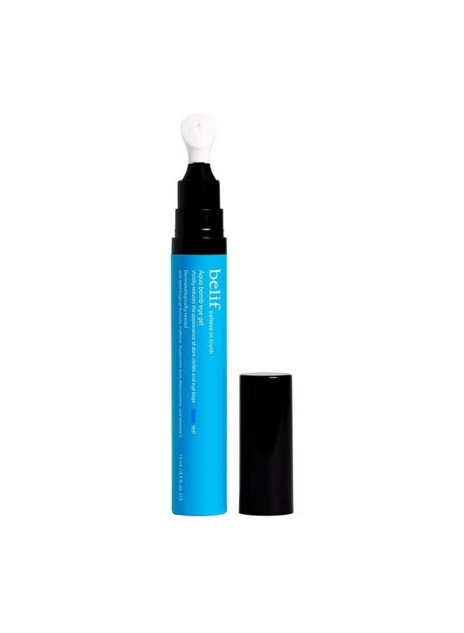 belif Aqua Bomb Cooling Eye Gel - Caffeine&Hyaluronic Acid For Puffiness&Hydration, Niacinamide&Vitamin C For Dark Circles, Adenosine&Collagen For Plumping&Firming - Image 1