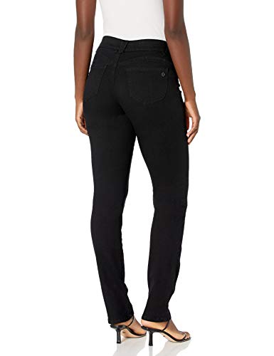 Democracy Women's Ab Solution Straight Leg Jean, Black, 6 - Image 2