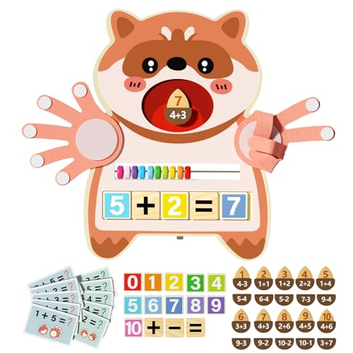 EDUTREE Preschool Learning Toys for Toddlers 35 Educational Math Finger Counting Number Blocks for Kids Montessori STEM Sensory Toys for Toddlers 24 Birthday Gift for 2 3 4 Year Old Boys Girls Kids - Image 1