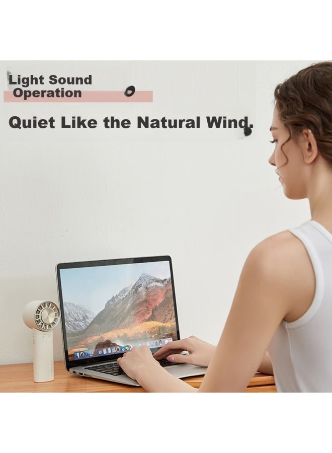 Topvork Portable Neck Hanging Mini Fan Cooling Air Conditioner Usb Rechargeable Long Battery Life Small Desk Dorm Office Outdoor Mini Fan - Image 4