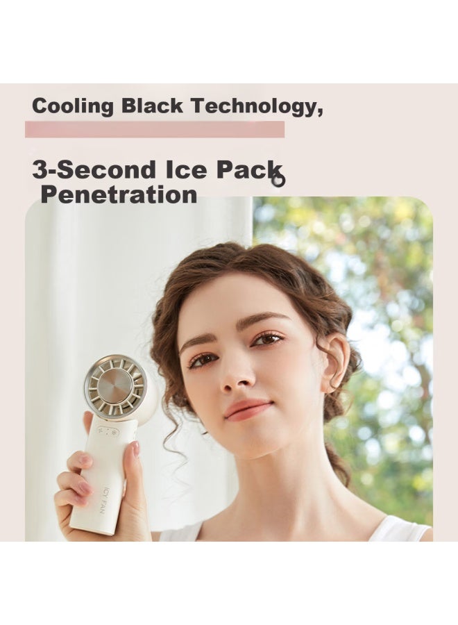 Topvork Portable Neck Hanging Mini Fan Cooling Air Conditioner Usb Rechargeable Long Battery Life Small Desk Dorm Office Outdoor Mini Fan - Image 2