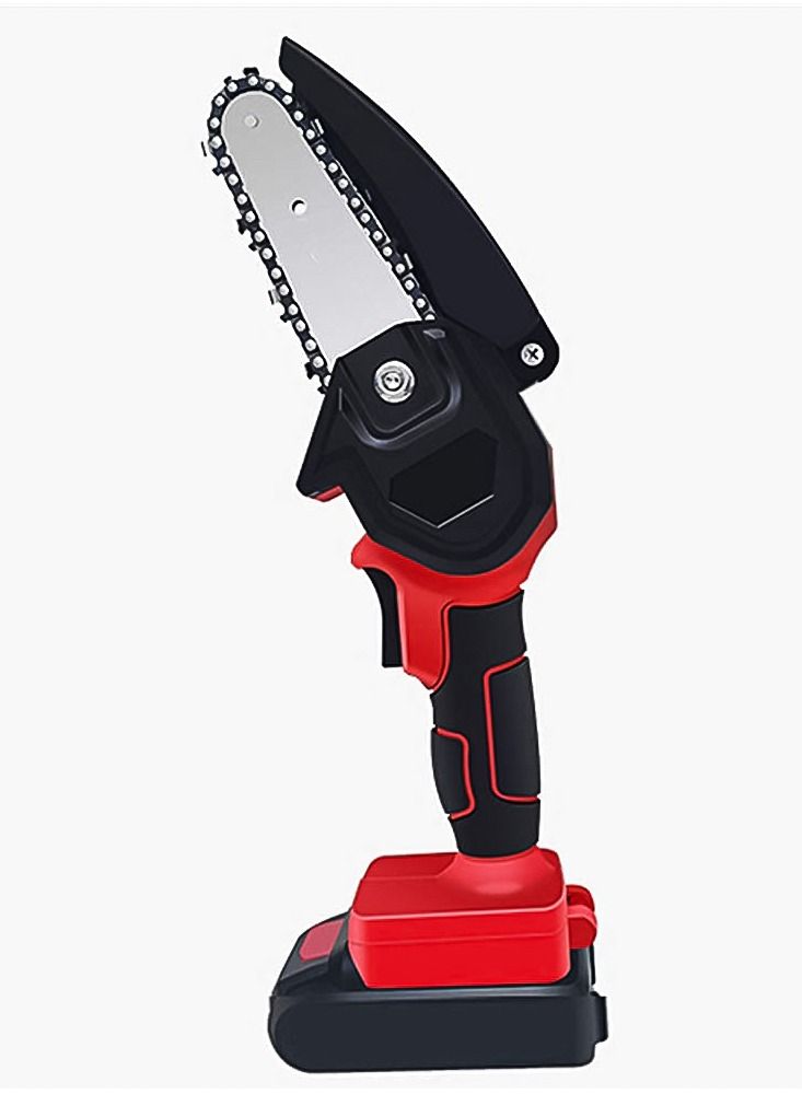 Generic Mini Chainsaw 6-Inch with Battery Cordless Power chainsaws with Security Lock Handheld Small Chainsaw for Wood Cutting Tree Trimming  - Image 1