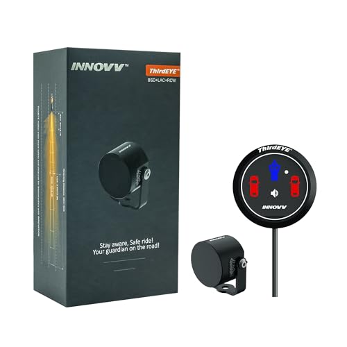 INNOVV ThirdEYE Motorcycle Blind Spot System with Voice and Indicators Alert, Waterproof Moto Assistant System, Detect Hazards from Side & Rear Line for Motorcycle/Bicycle/E-Bike(Watch Version) - Image 1