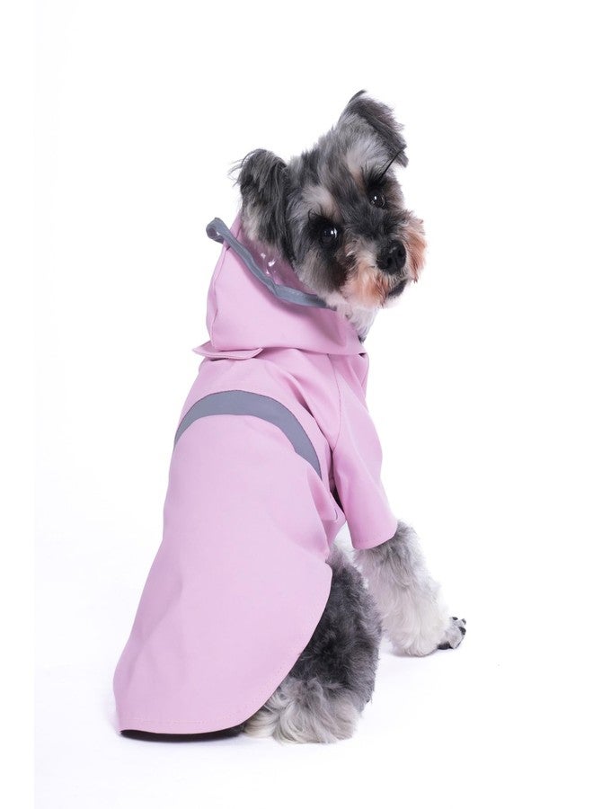 Hi Sprout Dog Raincoat, Dog Rain,Water and Snow Proof Jacket with Hood, Leash Hole and Reflective Strap, Lightweight Puppy Clothes, Stylish Streetwear Outfit for Small Medium Dogs (Pink,XL) - Image 1