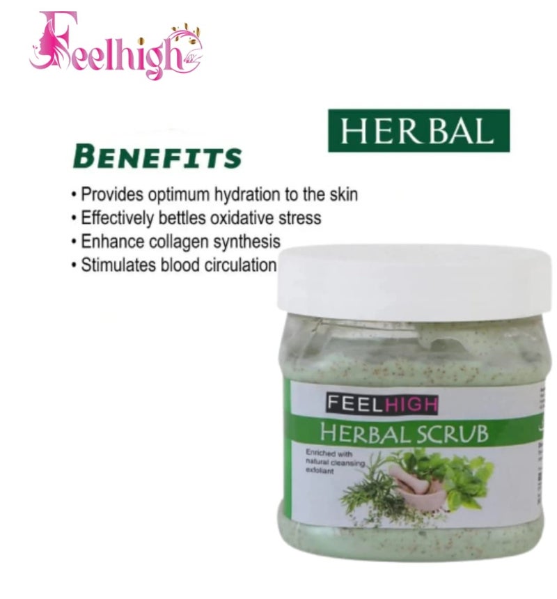 Feelhigh Face And Body Neem Mask Fight Wrinkles 500ml And Face Scrub 500ml Neem Mask and Herbal Scrub - Image 2