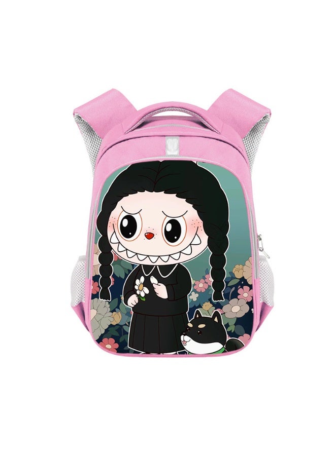 لابوبو حقيبة ظهر لابوبو للطلاب، بسعة كبيرة، عالية الجودة، مصنوعة من البوليستر المقاوم للتآكل، مقاس 36*26*13 سم. - Image 1