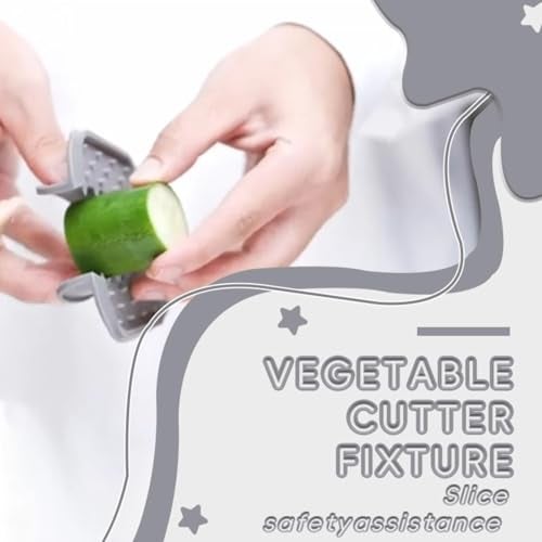 lyvantha Safety Hand Guard for Any Mandolin Slicer or Grater,Food Slicer Cutter Finger Guard, Ergonomic, Non-Slip Grip, Durable,Safe Slicing of Fruits & Vegetables (Gray，2pcs) - Image 5