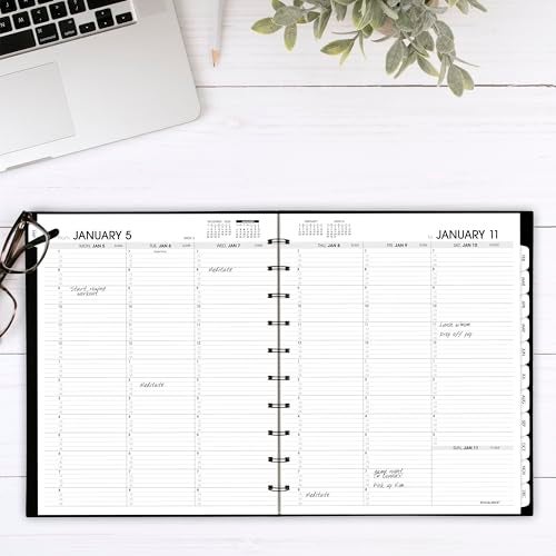 AT-A-GLANCE 2026 Appointment Book Planner, Weekly & Monthly, 8.75" x 11", Large, Move-A-Page, Black (70950E0526) - Image 2