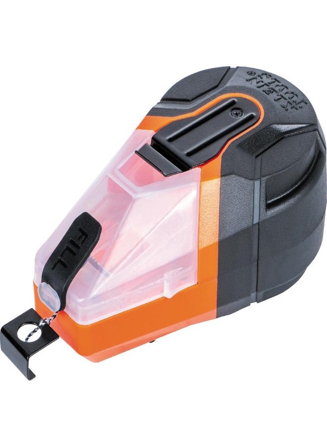 Klein Tools CHLK100 Manual Chalk Line, 100-Foot Nylon Thread Chalk Line Tool for Precise and Clear Lines with Built-in Plumb Bob - Image 1