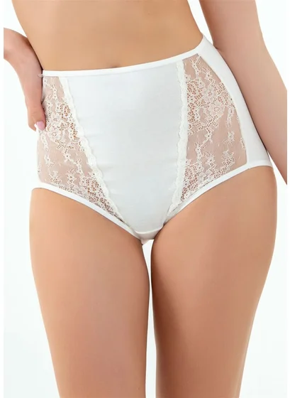 Magic Form 680 Women's Ecru High Waist Lace Panties
