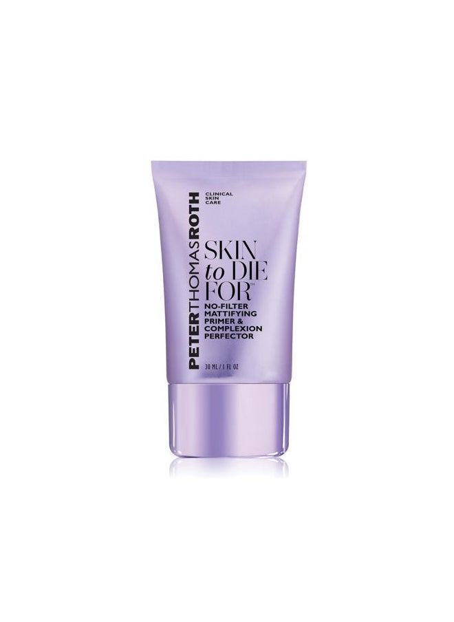 PETER THOMAS ROTH Skin to Die For No-Filter Mattifying Primer & Complexion Perfector | Universal Tint for All Skin Tones, Blurs and Helps Reduce the Look of Pores  - Image 1
