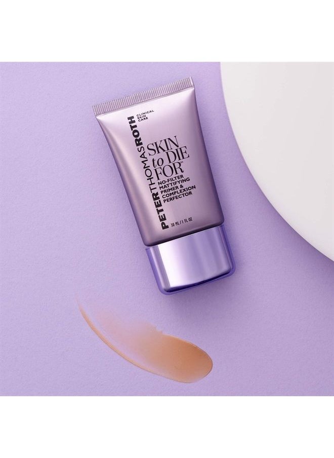 PETER THOMAS ROTH Skin to Die For No-Filter Mattifying Primer & Complexion Perfector | Universal Tint for All Skin Tones, Blurs and Helps Reduce the Look of Pores  - Image 2