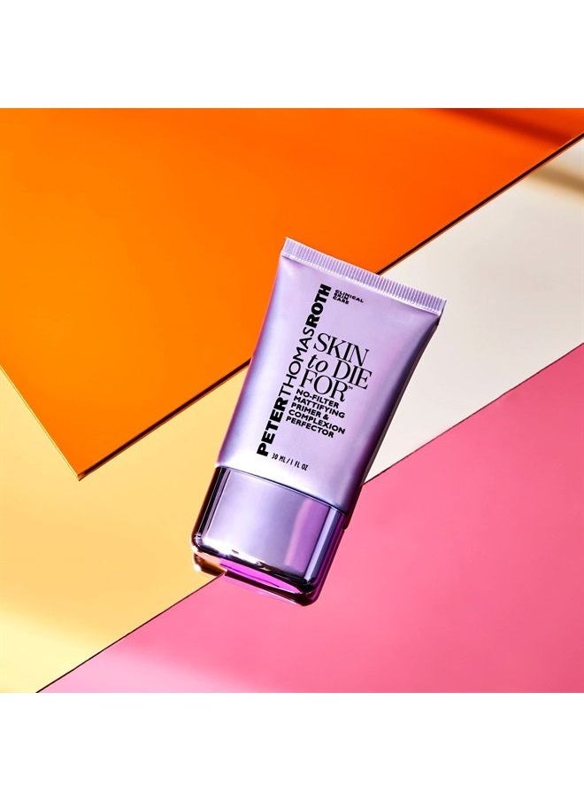 PETER THOMAS ROTH Skin to Die For No-Filter Mattifying Primer & Complexion Perfector | Universal Tint for All Skin Tones, Blurs and Helps Reduce the Look of Pores  - Image 3