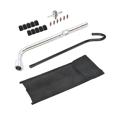 Dr.Roc طقم أدوات الإطار الاحتياطي من Dr.Roc مع مقبض رافعة الإطار ومفتاح صمولة العجلات - طقم الإطار الاحتياطي متوافق مع هوندا أكورد وسيفيك وCR-V وإيليمنت وأوديسي وبايلوت وأكورا ILX وRDX وTLX - Image 1