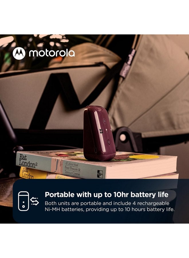 Motorola Nursery جهاز مراقبة الأطفال Motorola PIP12 للسفر، جهاز مراقبة الأطفال المحمول بالصوت فقط مع بطاريات قابلة لإعادة الشحن، لا يحتاج إلى اتصال واي فاي أثناء السفر، أمان طويل المدى للأطفال، يتضمن حقيبة سفر مقاومة للماء - Image 4