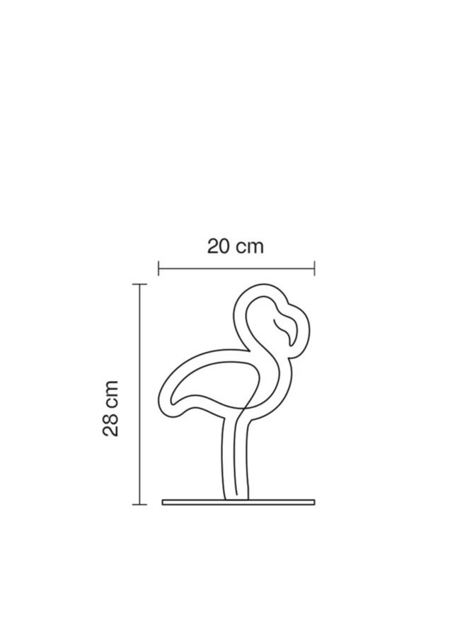 Mini Flamingo Neon Lamp