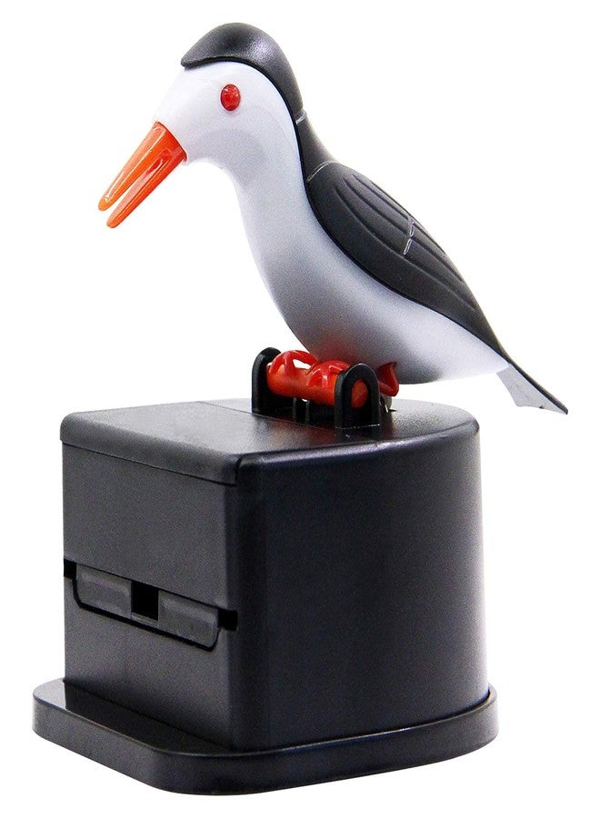 Jucaifu Little bird toothpick dispenser, creative push-type toothpick bird dispenser, toothpick holder. (black) - Image 2