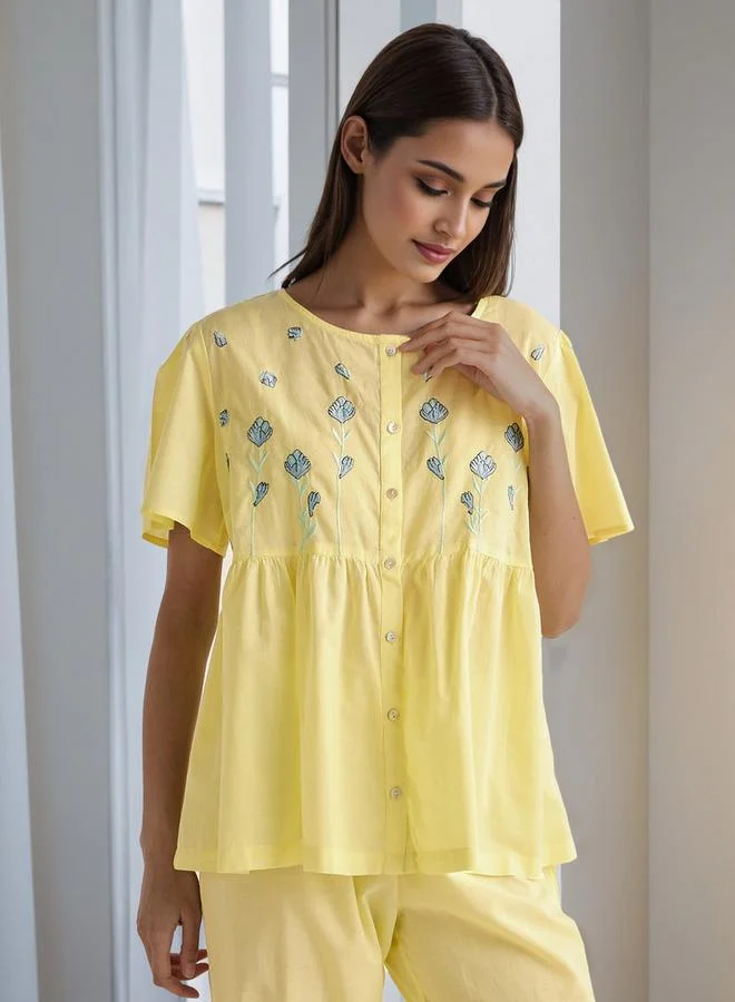 Splash FAV Embroidered Pyjama Set