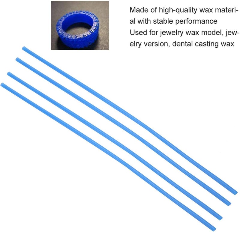 VINGVO Wax Sprue Sticks, Casting Wax Wire, Jewelry Wax Tube, 5.9 * 0.1 inch Jewelry Wax Mold Wax Line Wax Wire Wax Sticks Wax Casting Sprue Sticks for Jewelry Wax Model Casting Wax - Image 4