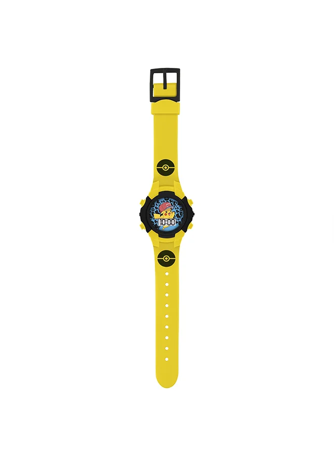 Disney Boys Digital Round Shape Silicone Wrist Watch - POK4128 - 35 Millimeter