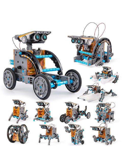 12 In 1 Children's Solar Robot Toy Diy Assembly Construction Science Learning Educational Experiment Kit