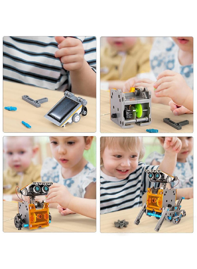 null - 12 In 1 Children's Solar Robot Toy Diy Assembly Construction Science Learning Educational Experiment Kit - Image 1