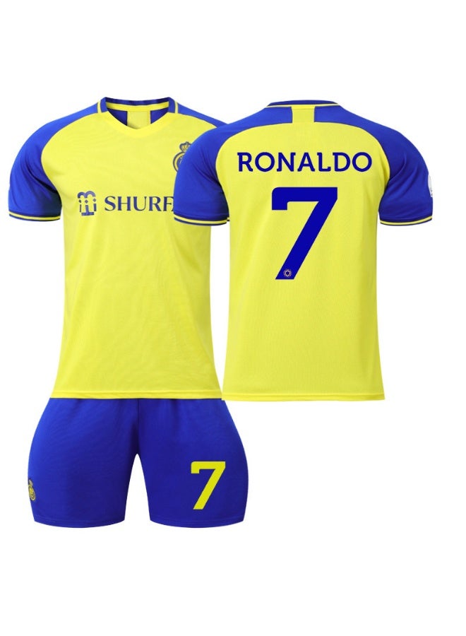 2324 Saudi League Riyadh Victory Home Jersey #7 RONALDO & Away Jersey #10 NEYMAR Soccer Kit