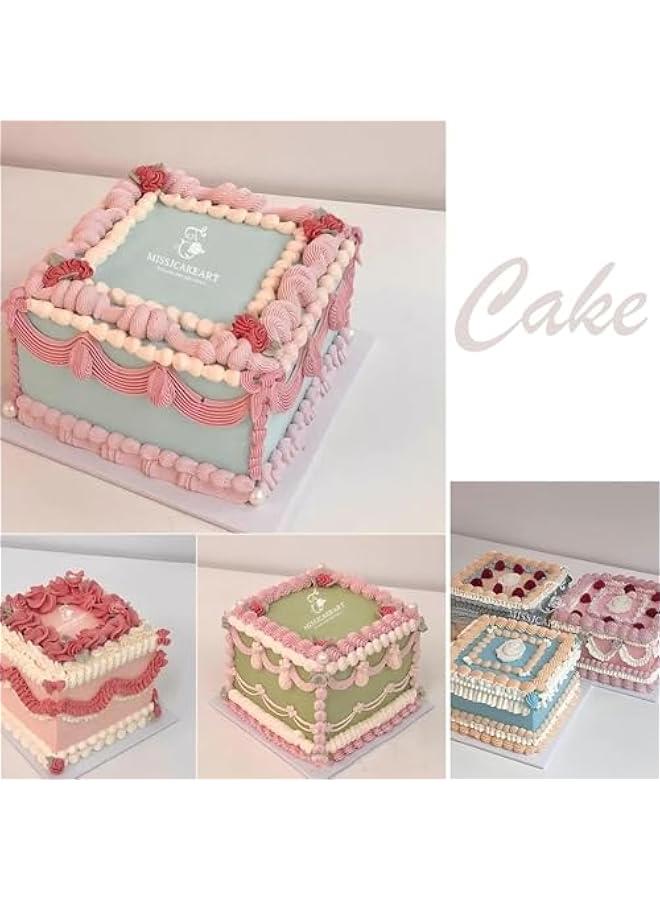 HOOKOR 10 Inch Square Cake Pan, Stainless Steel Layer Cake Baking Pans, Non-Toxic & Healthy, Mirror Finish & Dishwasher Safe,Easy Clean (10 inches) - Image 3