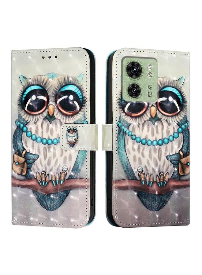 S-TOP Case For Motorola Edge 40 5G Global / Edge 2023 US 3D Painting Horizontal Flip Leather Phone Case - Image 2