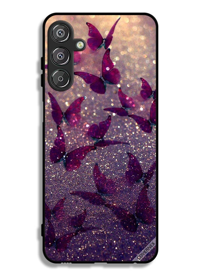 Covernex - Samsung Galaxy M15 5G Protective Case Cover Glitter Butterflies - Image 1