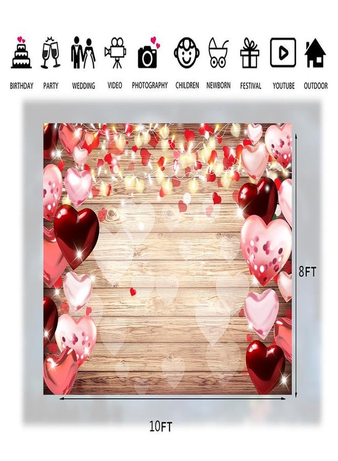 LTLYH 10x8ft Valentine's Day Backdrop Valentine's Day Decorations Banner Backdrop Valentine's Day Photography Background Mother's Day Backdrop Bridal Shower Wedding Party Supplies 246 - Image 4