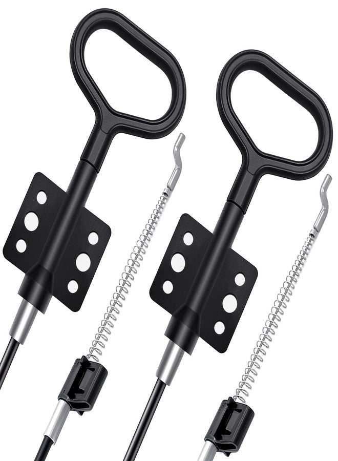 Baridwon قطع غيار كابل سحب كرسي الاسترخاء من باريدون، مقبض سحب بحلقة على شكل حرف D مع طرف على شكل حرف S لإصلاح الأرائك والكراسي القابلة للإمالة، طول مكشوف 5 بوصات - عبوة من قطعتين - Image 2