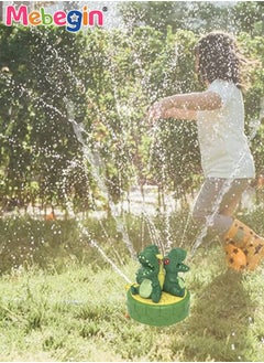 MEBEGIN Dinosaur Shape Water Spray Sprinkler for Kids, Garden Spinning Sprinkler Toys, Fun Rotating Outdoor Water Toy, Outdoor Toys for Summer Water Fun, 360° Wiggle Spray Rotating, No Battery, Fits All Hoses, Easy to Connect and Use  - Image 5