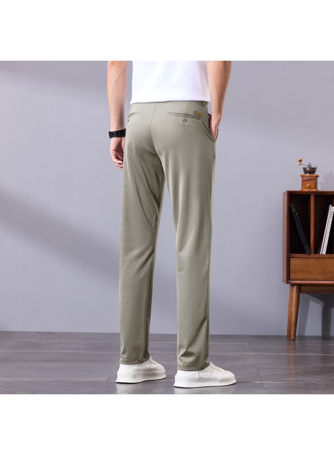 Tucano Simple Solid Color Men's Pants - Comfortable Breathable Casual Trousers For Men, Basic Versatile Bottoms - Image 5