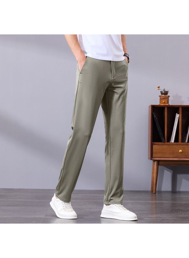 Tucano Simple Solid Color Men's Pants - Comfortable Breathable Casual Trousers For Men, Basic Versatile Bottoms - Image 3