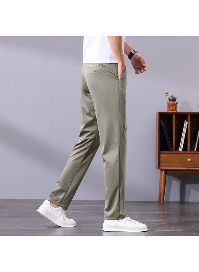 Tucano Simple Solid Color Men's Pants - Comfortable Breathable Casual Trousers For Men, Basic Versatile Bottoms - Image 4
