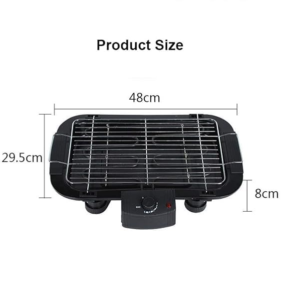 GNOLY مجموعة شواية باربكيو GNOLY مع جهاز تحكم في درجة الحرارة قابل للتعديل شواية باربكيو بدون دخان للاستخدام المنزلي والسفر - Image 3