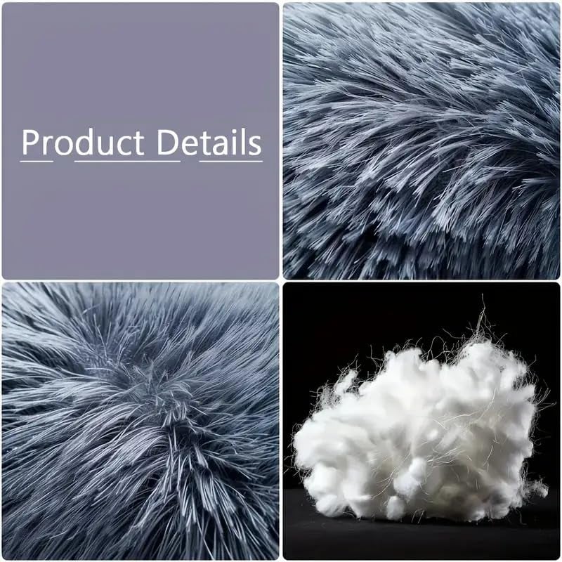 ZEXSAZONE Summer Round Donut Pet Bed for Cats and Puppies Dogs, Cozy and Plush, Raised Bedside Support, Both Sides Use Like 2 in One, Washable, Sizes for Small, Medium, and Large Pets. (Grey, Large) - Image 5