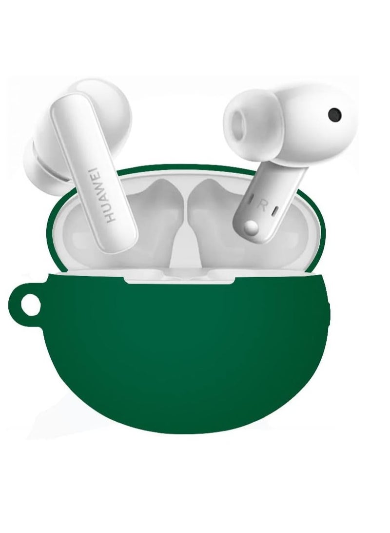 Soft Thin Green Silicone Case for Huawei Freebuds 5i & 6i – Shockproof & Anti-Slip Earphone Protector - Image 3