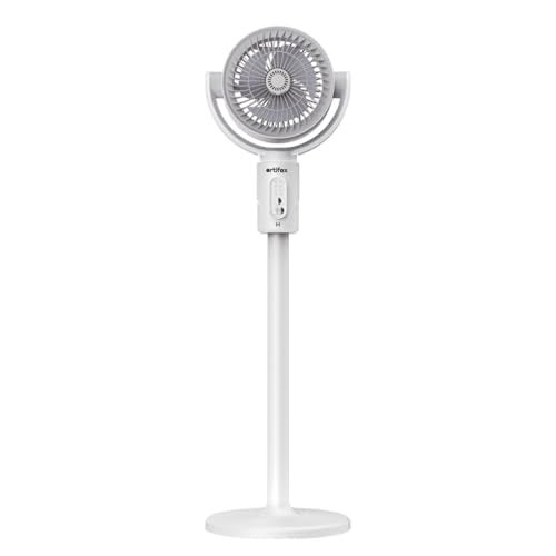 Artifax Personal Rechargeable Fan ART-B-11 | 2-in-1 Table & Pedestal Fan for Single Person Use | 8000mAh Battery | BLDC Motor | 5 Speeds | Remote Control | Type-C Charging Portable Fan - Image 1