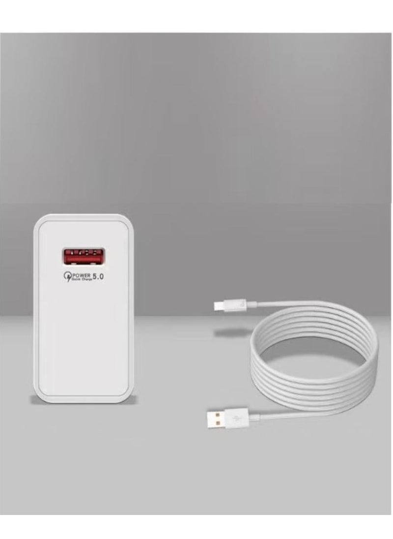 إلترازون - 120W Fast Charger with Type-C Cable, Wall Charger for Huawei, Xiaomi, Honor – Super-Fast Charging for Compatible Devices, Quick Power-Up for Phones, Tablets, and More – High-Efficiency Wall Charger for Reliable and Safe Charging - Image 1